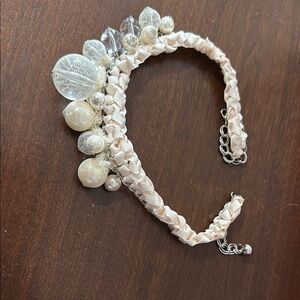 Elegant Cream Beaded Necklace
